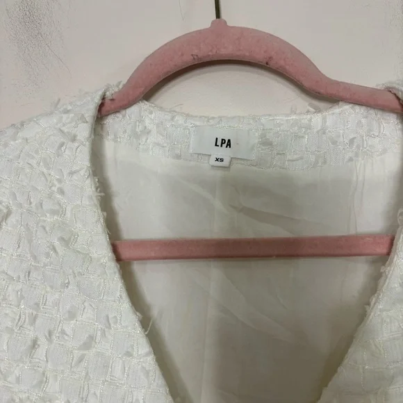 Revolve LPA kathy tweed dress in white - Picture 5 of 6